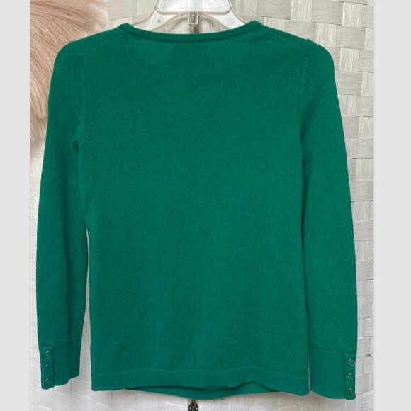 Talbots 100% Pure Cashmere Green Sweater Size P *Small Spot* - Picture 5 of 5